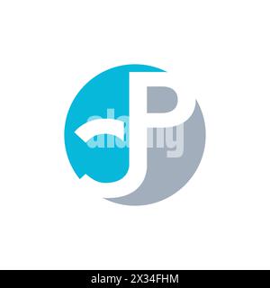 Initial Monogram Letter PC Logo Design Vector Template. Abstract PC Letter Logo Design Stock Vector