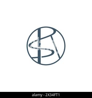 Logo monogram initial letter RS luxury. Rs initials logo design initial letter logo creative luxury logo template Stock Vector