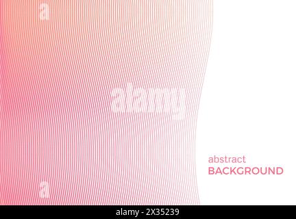 Abstract background with narrow wavy lines. Vector illustration Stock Vector
