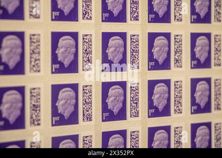 The new King's stamps Stock Photo