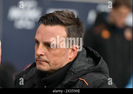 Manager Liam Rosenior (Manager Hull City) during the Sky Bet Championship match between Coventry City and Hull City at the Coventry Building Society Arena, Coventry on Wednesday 24th April 2024. (Photo: Kevin Hodgson | MI News) Credit: MI News & Sport /Alamy Live News Stock Photo