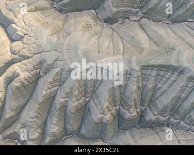 Colourful geological formations. Colourful Hills, Nallıhan Colourful Hills, Rainbow Hills, Maiden Hill. Ankara, Turkey. Stock Photo