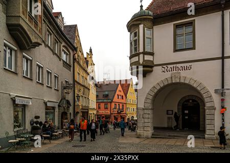 Historic old town centre of Fuessen, Ostallgaeu, Allgaeu, Bavaria, Germany Stock Photo