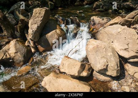 The Sandstone Falls, New River Gorge National Park in West Virginia, USA Stock Photo