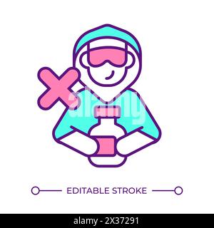 Medicine theft prevention RGB color icon Stock Vector