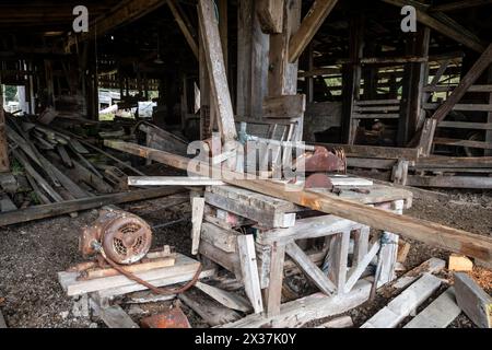 Endeans Mill, near Taumaranui, North Island, New Zealand Stock Photo ...