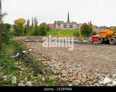 Shrewsbury Town Football stadium demolished in 2008 Stock Photo