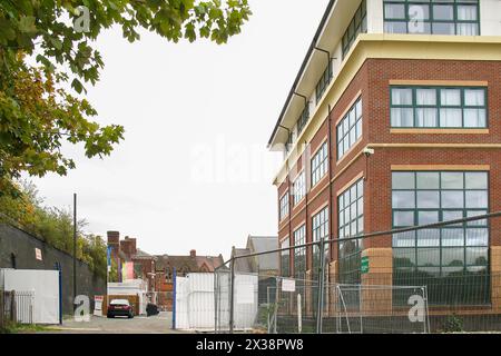 Shrewsbury Town Football stadium demolished in 2008 Stock Photo