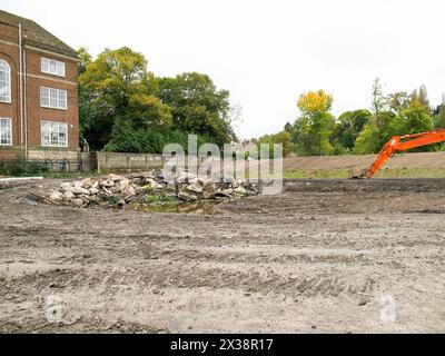 Shrewsbury Town Football stadium demolished in 2008 Stock Photo