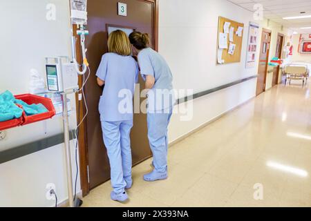 Delivery room, Births Area, Newborns, Hospital Donostia, San Sebastian, Gipuzkoa, Basque Country, Spain Stock Photo