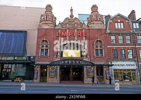 Front view exterior outside facade of The Hackney Empire old theatre building on Mare Street in Hackney East London E8 England UK KATHY DEWITT Stock Photo