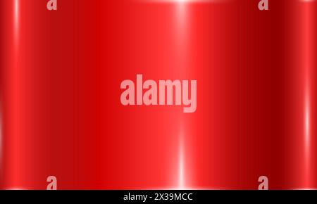 Red glossy metallic gradients. Metallic gradient effects for the design of text and bulletin boards, infographics. Stock Vector