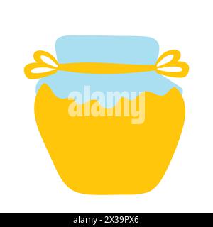 Homemade Jam Or Honey Jar Icon Stock Vector