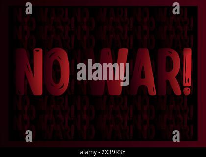 No war, ensign, martial law Illustration Stock Vector
