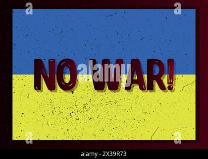 No war, ensign, martial law Illustration Stock Vector