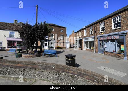 The Market place at Donington village, Lincolnshire, England Stock Photo