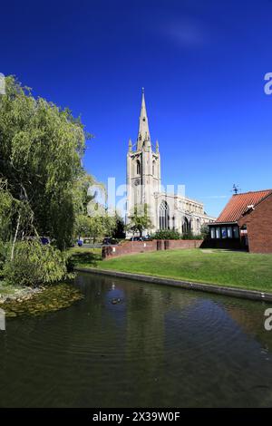 St Andrews church, Billingborough village, Lincolnshire, England, UK Stock Photo