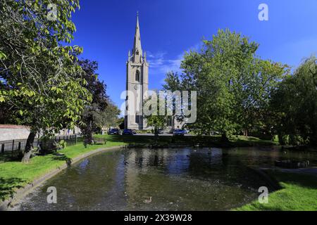 St Andrews church, Billingborough village, Lincolnshire, England, UK Stock Photo