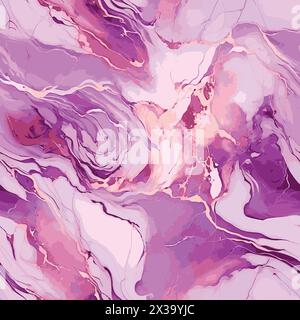 Rose marble texture seamless pattern. Vector background Stock Vector