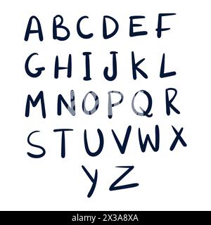 English alphabet scribbles. Hand Drawn Alphabets Scribble Set Vector. Alphabets Doodle Drawing. Stock Vector