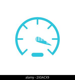 Speed icon. Isolated on white background. From blue icon set. Stock Vector