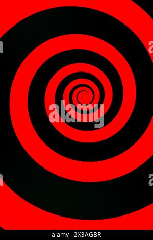 Hypnosis visualisation conept endless spiral Stock Photo