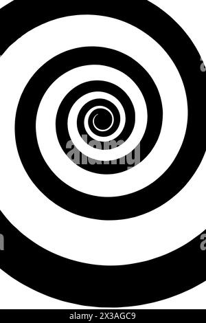 Hypnosis visualisation conept endless spiral Stock Photo