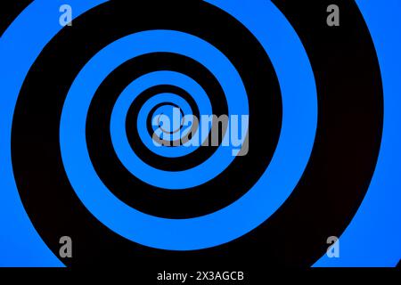 Hypnosis visualisation conept endless spiral Stock Photo