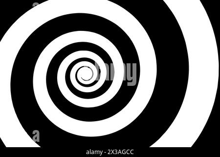 Hypnosis visualisation conept endless spiral Stock Photo