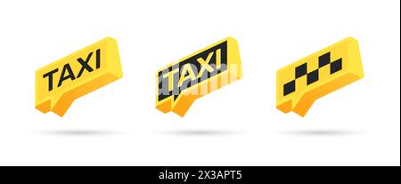 TAXI icon, symbol, web, ui, app. Taxi service. Vector icons Stock Vector