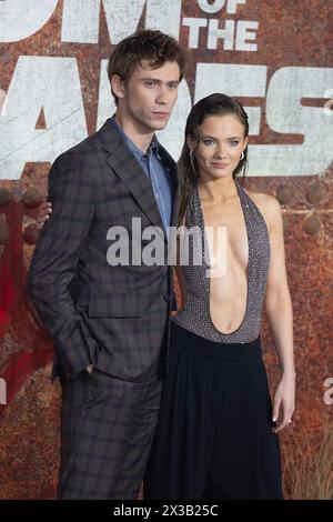 London, UK. Freya Allan at the Kingdom of the Planet of the Apes red