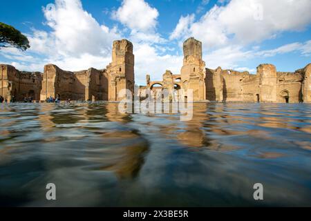 The Baths of Caracalla in Rome were the second largest Roman public ...