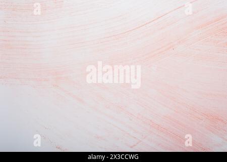 Grunge pink paint strokes on white paper. Abstract background and texture for design. Stock Photo