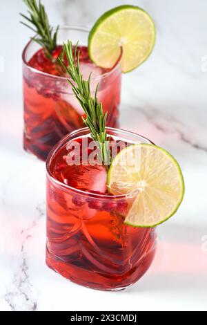 The Pomegranate Paloma is a classic cocktail made with grenadine, soda and a generous dose of tequila or gin. Ideal for holiday celebrations. Stock Photo