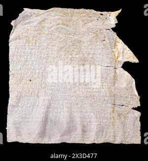 Old paper on black background Stock Photo