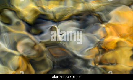River Water Blurred Abstract Background Stock Photo