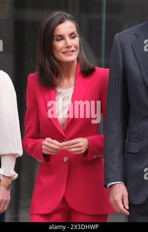 Madrid, Spain. 26th Apr, 2024. Queen Letizia of Spain attends a commemorative act for the Spanish participation in the Olympic Games Barcelona And Albertville 1992 at the COE on April 26, 2024 in Madrid, Spain. (Photo by Oscar Gonzalez/Sipa USA) Credit: Sipa USA/Alamy Live News Stock Photo