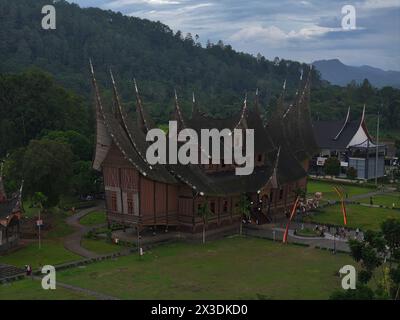 Pagaruyung traditional palace of the traditional community in Padang, West Sumatra, Indonesia Stock Photo