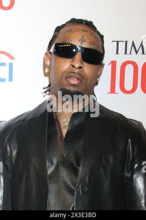 New York, NY, USA. 25th Apr, 2024. 21 Savage at the 2024 Time100 Gala at Jazz at Lincoln Center on April 25, 2024 in New York City Credit: Rw/Media Punch/Alamy Live News Stock Photo
