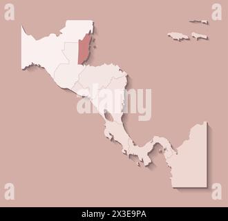 Belize vector country map silhouette Stock Vector Image & Art - Alamy
