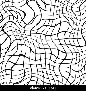Delicate white chaotic square dots on black background seamless pattern. Soft abstract geometric pattern. Dots specks, flecks, stains seamless pattern Stock Photo