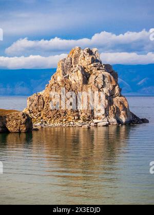 Shaman's Rock in Olkhon Island, Russia Stock Photo - Alamy