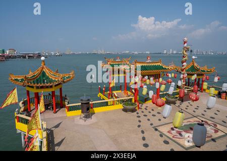 The Chinese Temple Hean Boo Thean Kuan Yin Temple of Chew Jetty in Georgetown on the island of Penang in Malaysia Southeast Asia Stock Photo