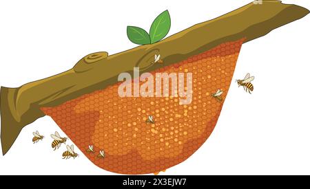 Beehive vector illustration Stock Vector