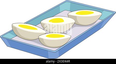 Boiled Eggs vector illustration Stock Vector