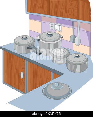 Kitchen utensils vector illustration Stock Vector