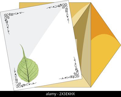 Envelope and card vector illustration Stock Vector