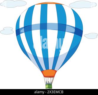Hot air balloon vector illustration Stock Vector