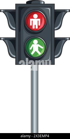 Pedestrian light vector illustration Stock Vector