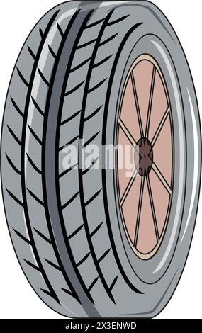 Tyre vector illustration Stock Vector